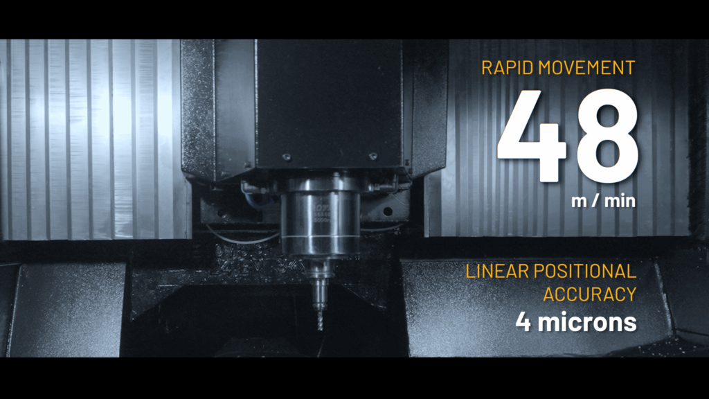 3-axis 48 m·min⁻¹ rapid traverse