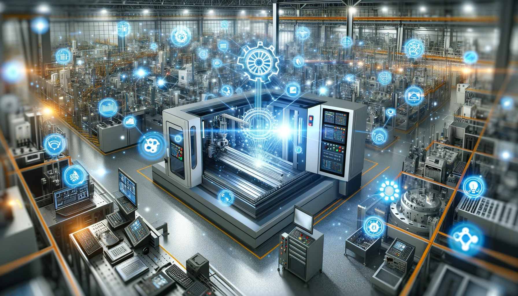 IoT Internet of Things and CNC Computer Numerical Control in modern manufacturin